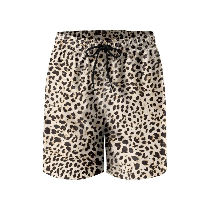 Fashion Leopard 3D Print Beach - Trunks Board Surf 评论和价格