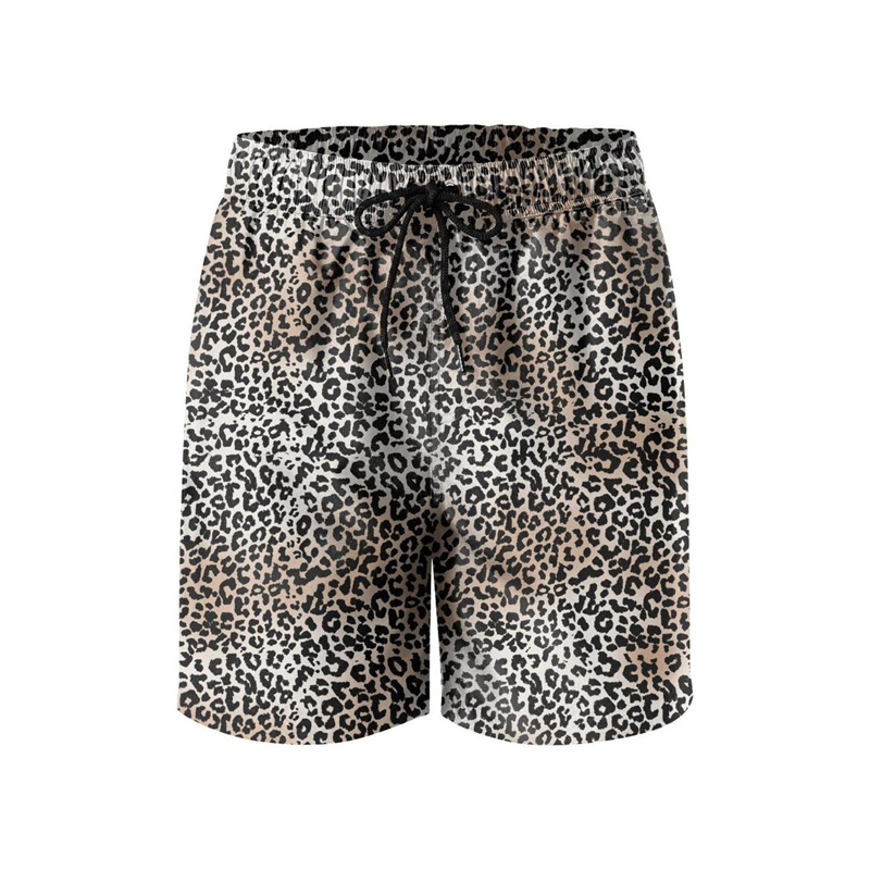 Fashion Leopard 3D Print Beach - Trunks Board Surf 评论和价格