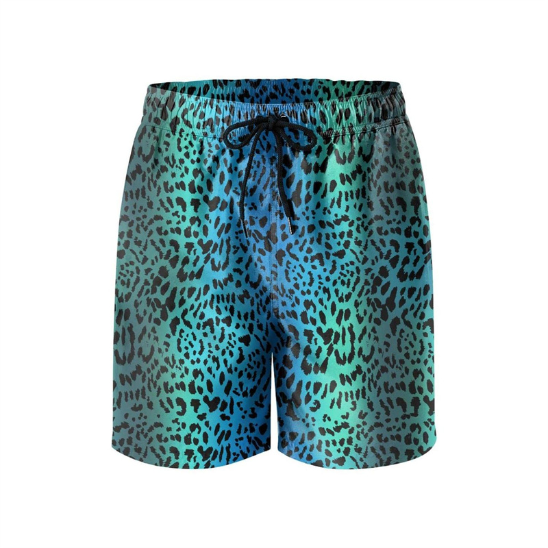 Fashion Leopard 3D Print Beach - Trunks Board Surf 评论和价格
