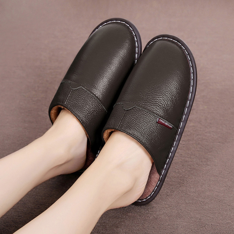 Brand Home Leather Slippers Me - Flip Flop Leather Men 评论和价格