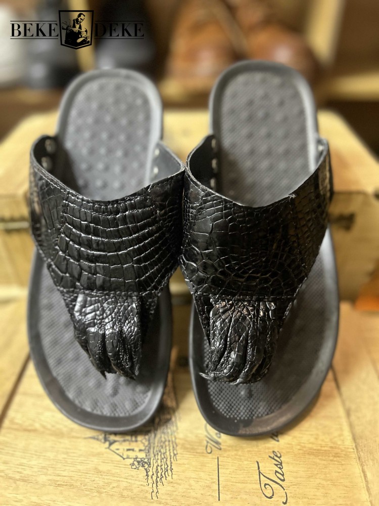Summer Footwear Genuine Leathe - Flip Flop Leather Men 评论和价格