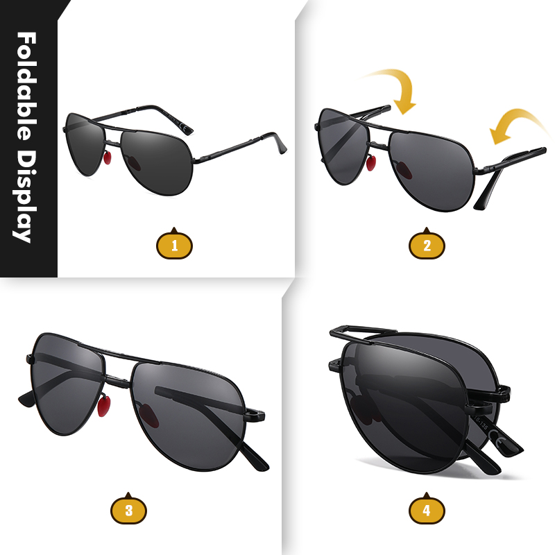 CoolPandas Fashion Folding Sun - Sunglasses Aviator Polarized 评论和价格