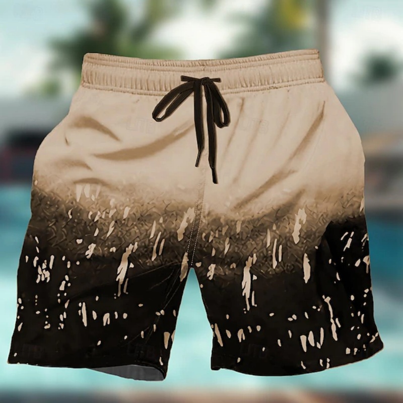 Gradient Colorful Graphic Swim - Trunks Board Surf 评论和价格