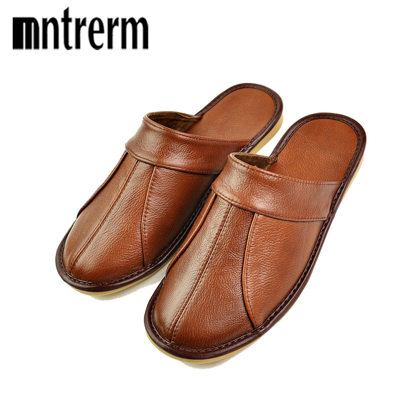 Mntrerm Spring Slip On Men Sli - Flip Flop Leather Men 评论和价格