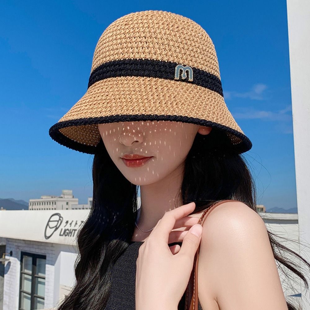 Elegant Bow Fisherman Hat Fold - Bucket Hat Straw 评论和价格