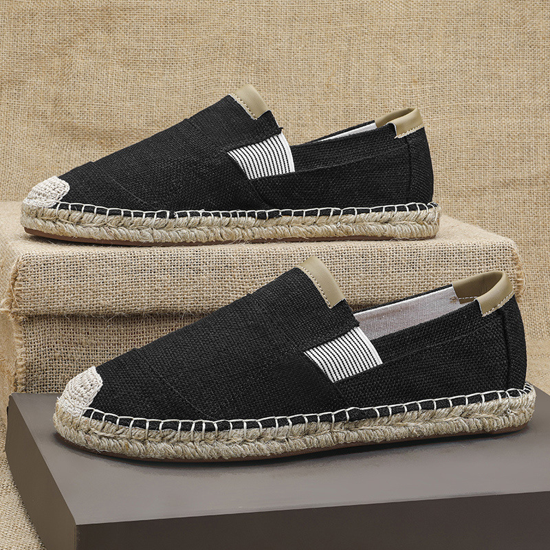 2025New Men Linen Casual Shoes - Espadrille Slip On 评论和价格