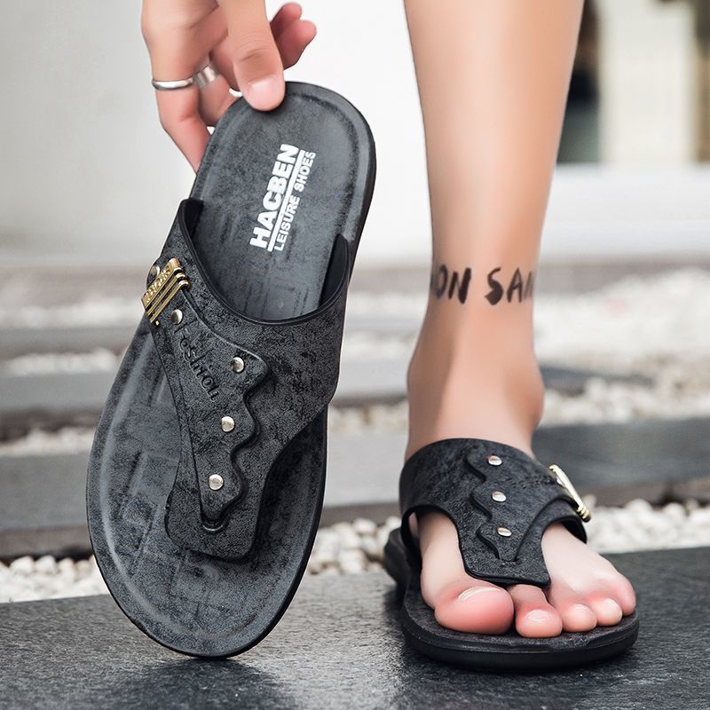 2026 New Men's Flip Flops Genu - Flip Flop Leather Men 评论和价格