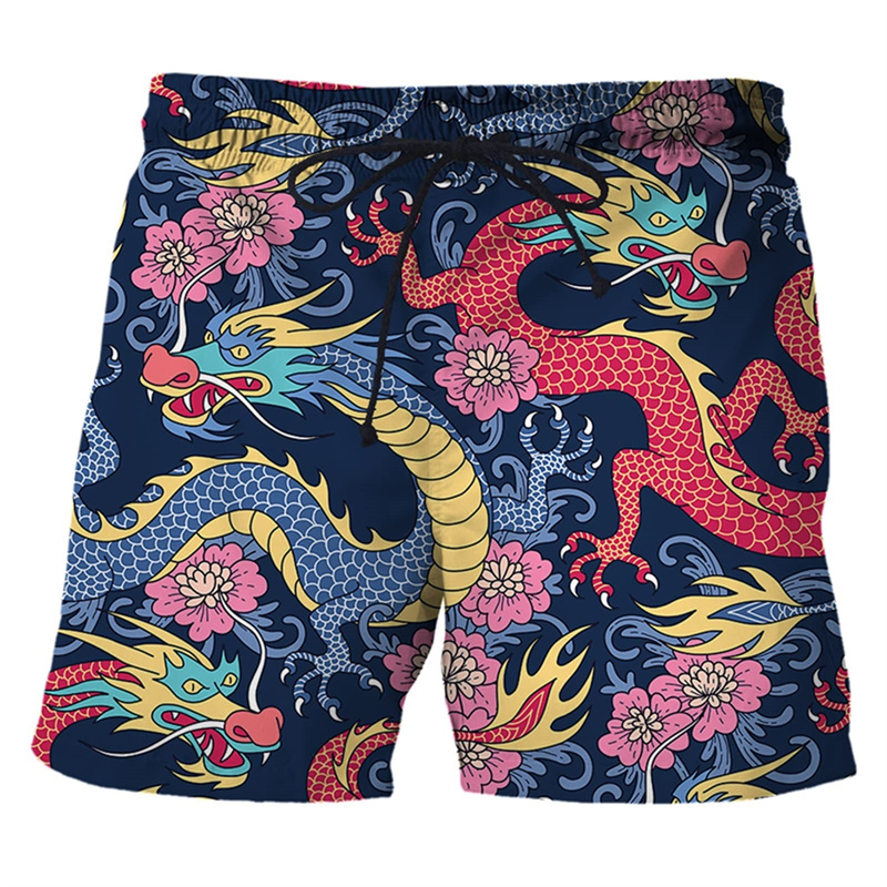 Chinese Dragon 3d Print Swim T - Trunks Board Surf 评论和价格